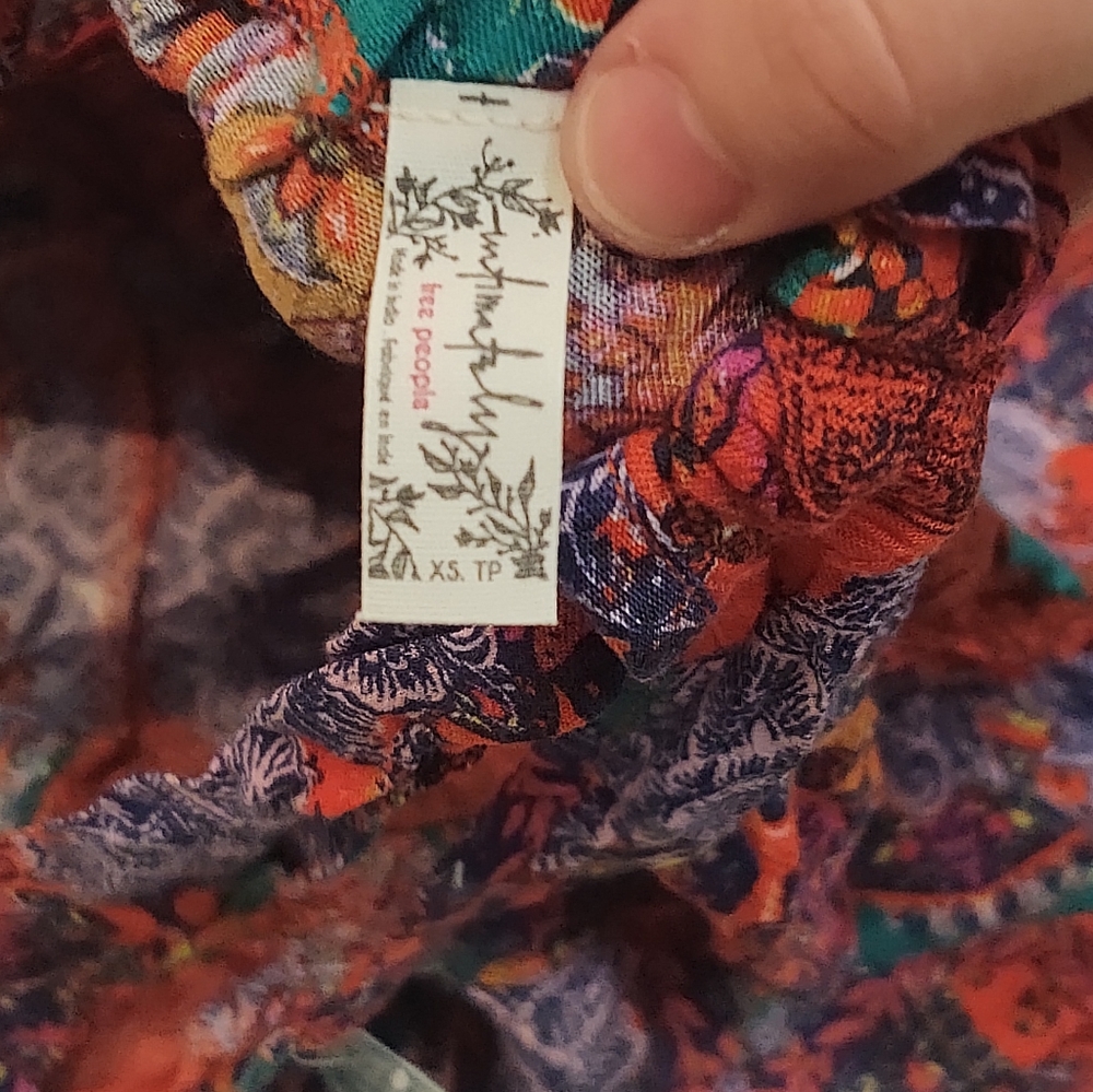 Free People Multicolor Boho Tunic Top - Picture 4 of 5